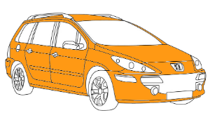 полная покраска peugeot 307